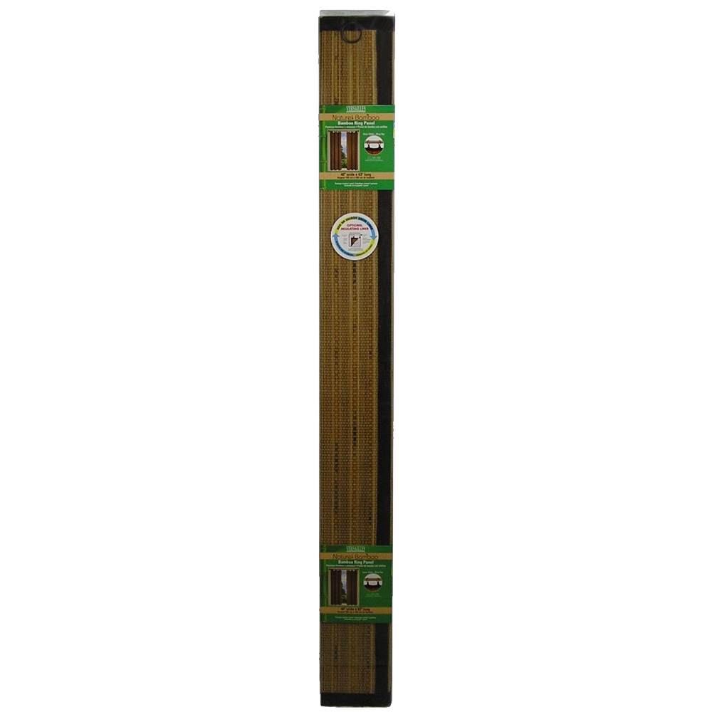 Bamboo Ring Top Curtain Panel Colonial Brown