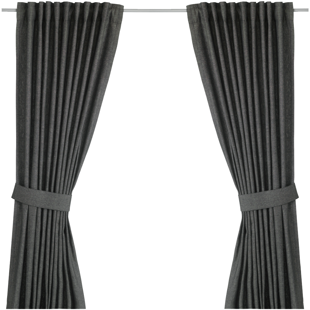 Ingert Curtains With Tie-Backs 1 Pair