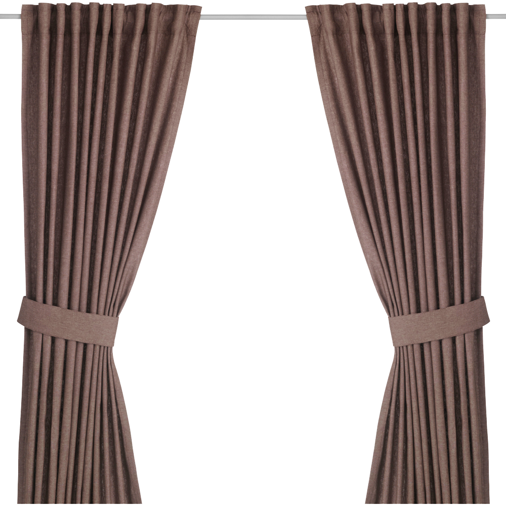 Ingert Curtains With Tie-Backs 1 Pair
