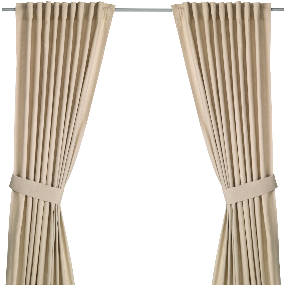 Ingert Curtains With Tie-Backs 1 Pair
