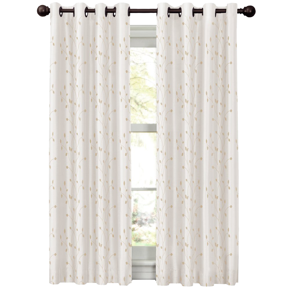 Maytex Mills Jardin Embroidered Thermal Window Curtain