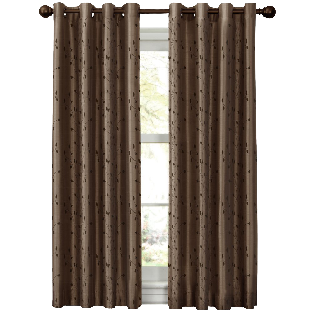 Maytex Mills Jardin Embroidered Thermal Window Curtain