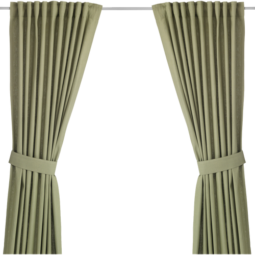 Ingert Curtains With Tie-Backs 1 Pair