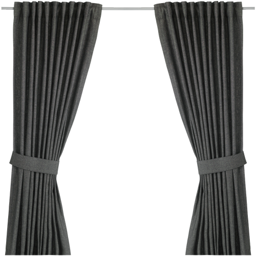Ingert Curtains With Tie-Backs 1 Pair