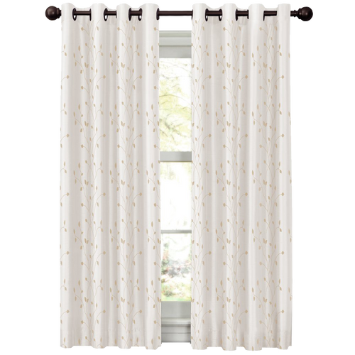 Maytex Mills Jardin Embroidered Thermal Window Curtain
